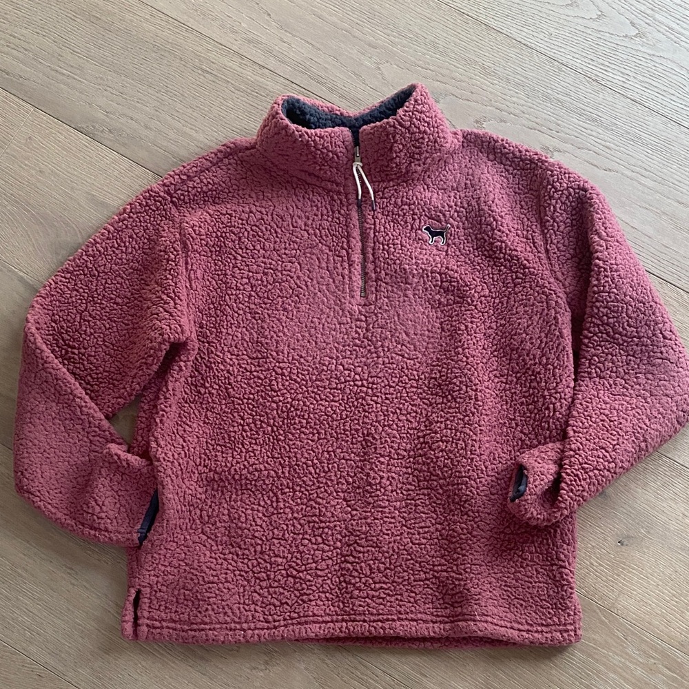 PINK Victoria's Secret Mauve Fleece Quarter Zip
